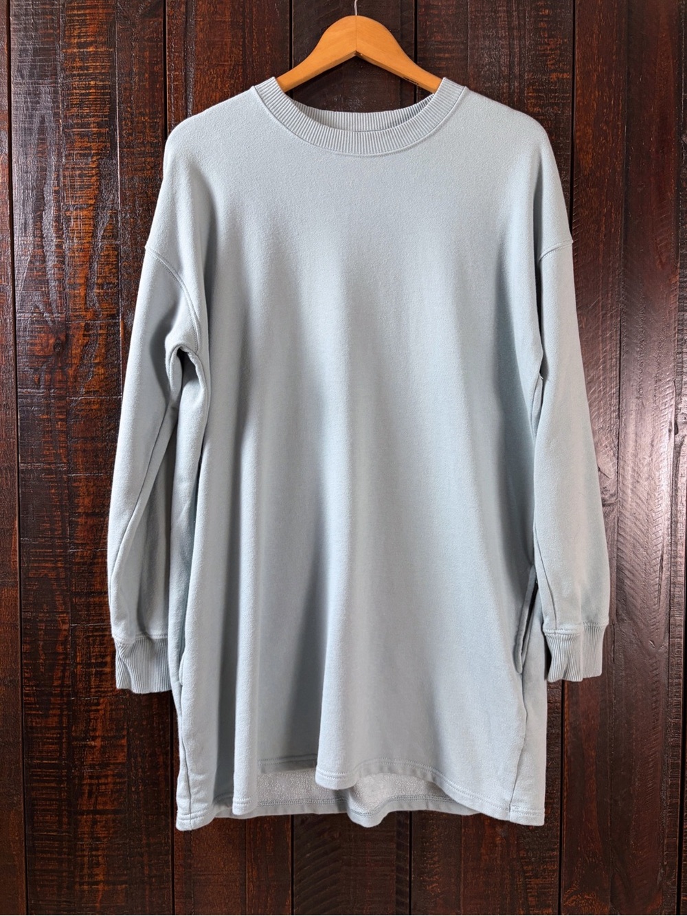 American Eagle Light Blue Tunic Sweatshirt Medium